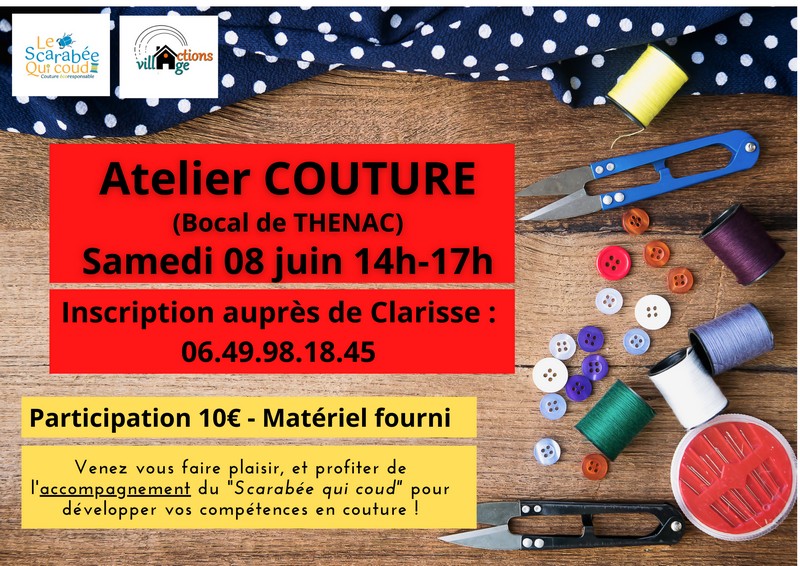 Atelier couture Thénac 17