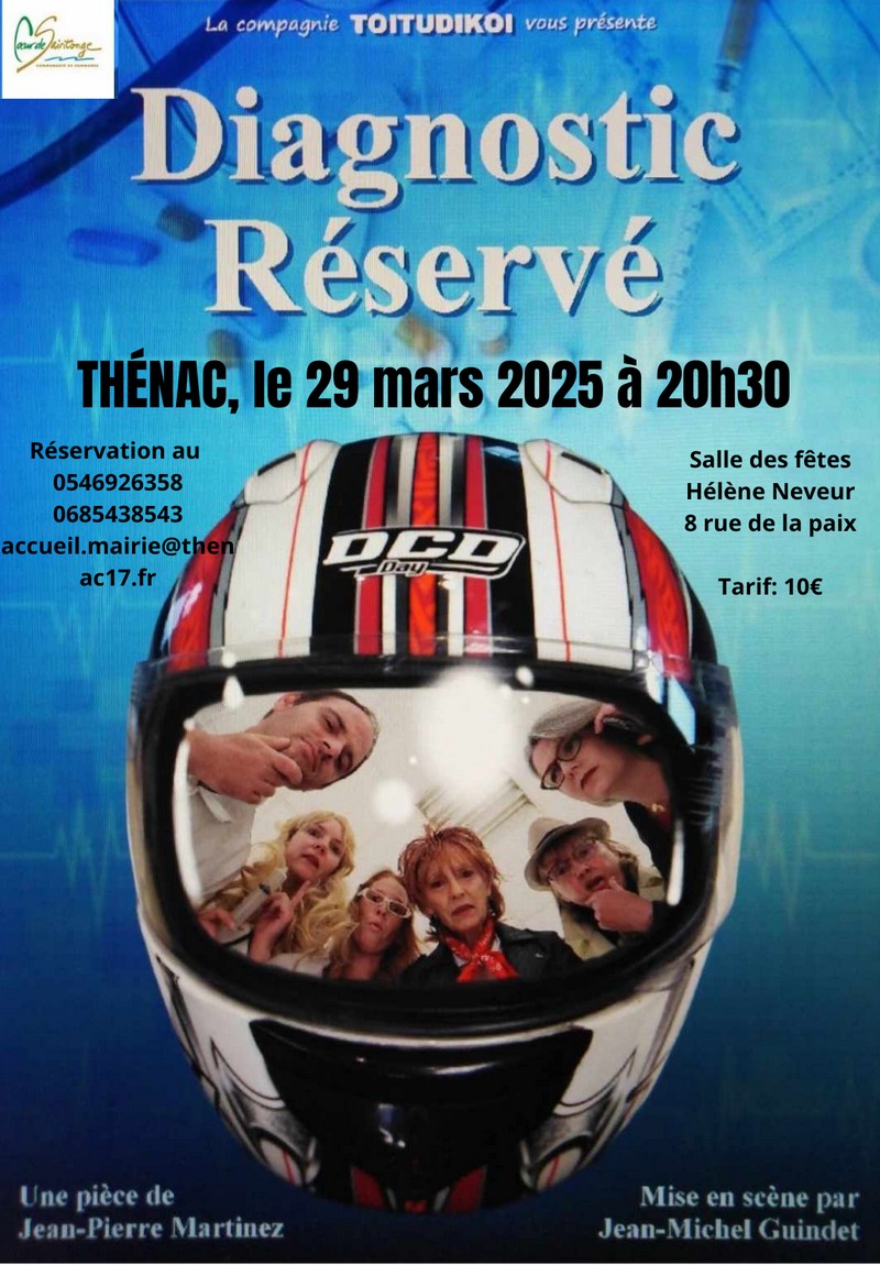 Affiche théâtre 29 mars Thénac 17