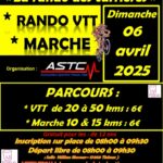 Affiche rando marche et VTT 6 avril Thénac17